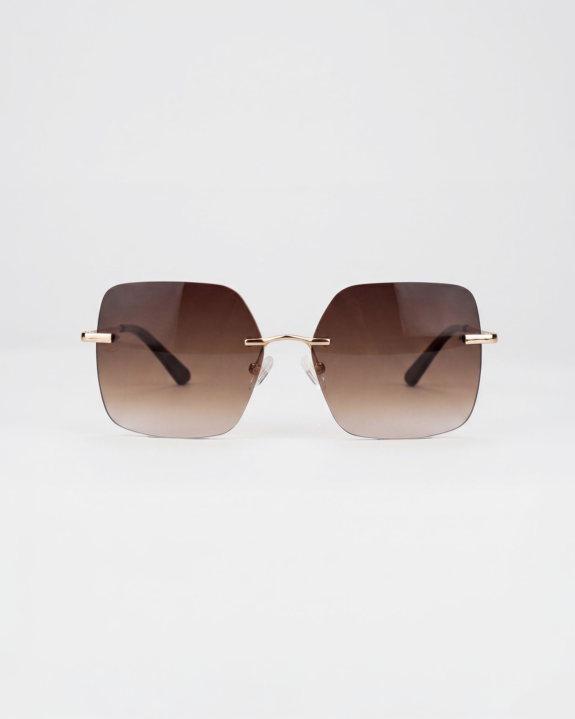 Billie Gold Rimless Sunglasses