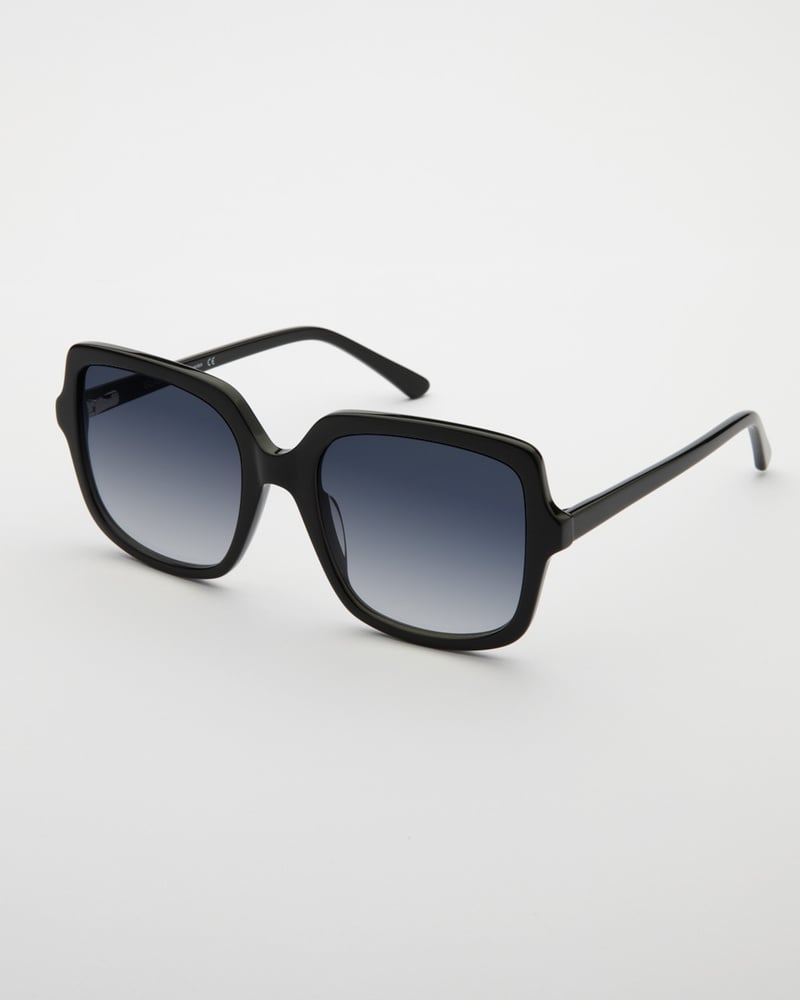 Elara Shiny Black Sunglasses