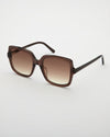 Elara Dark Brown Sunglasses