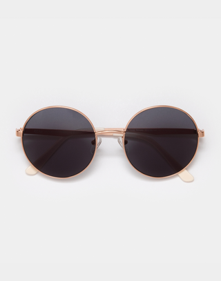 Grace Rose Gold Deep Smoke Sunglasses