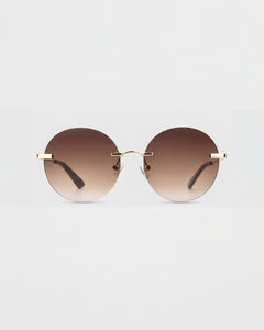 Grace Gold Rimless Sunglasses