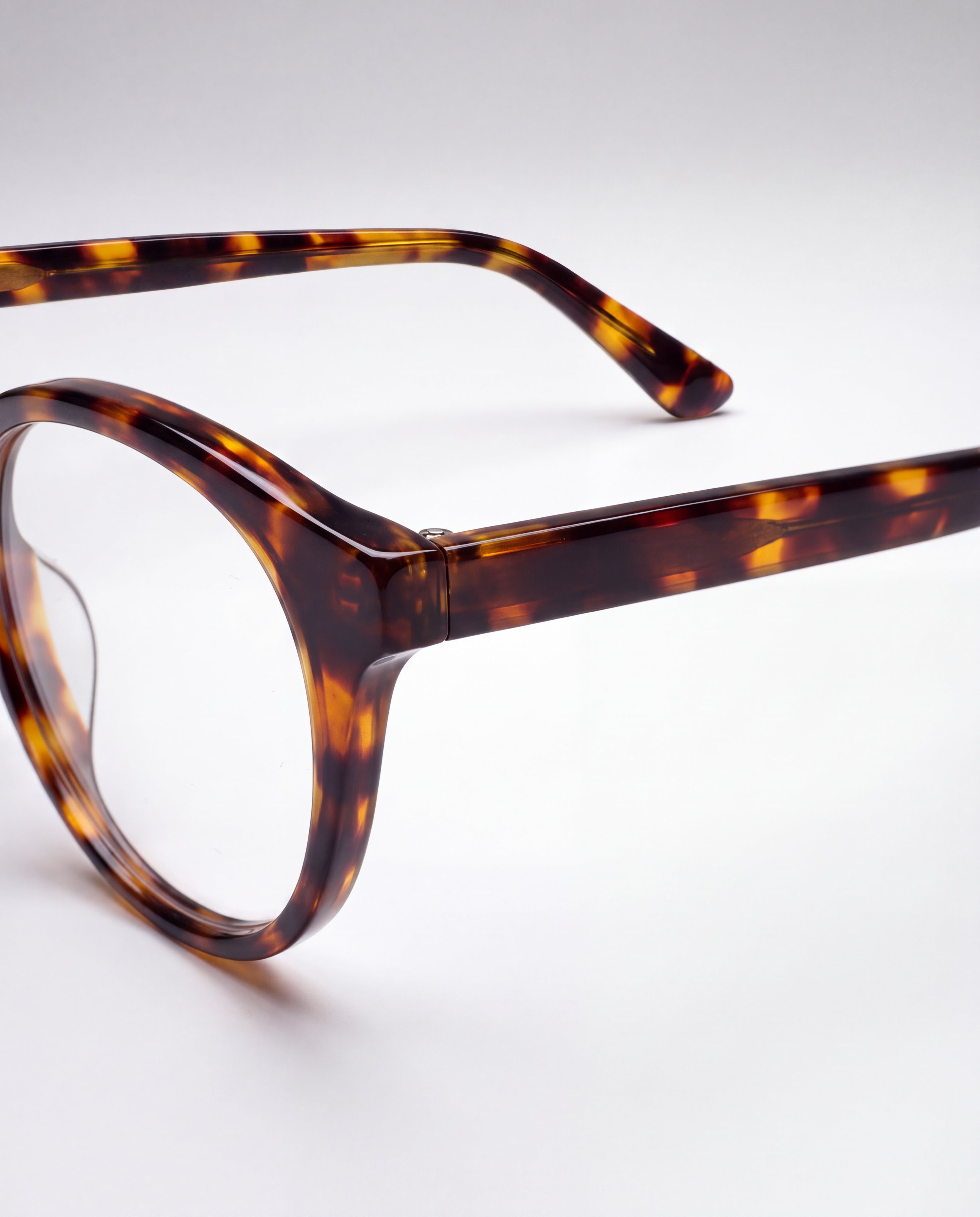 GLAS Jasmin Turtle Brown Blue Light – detail